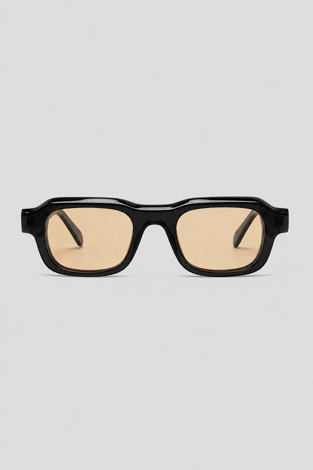 Olivier Marel Annecy '19 black polarized square sunglasses, side profile, unisex fit