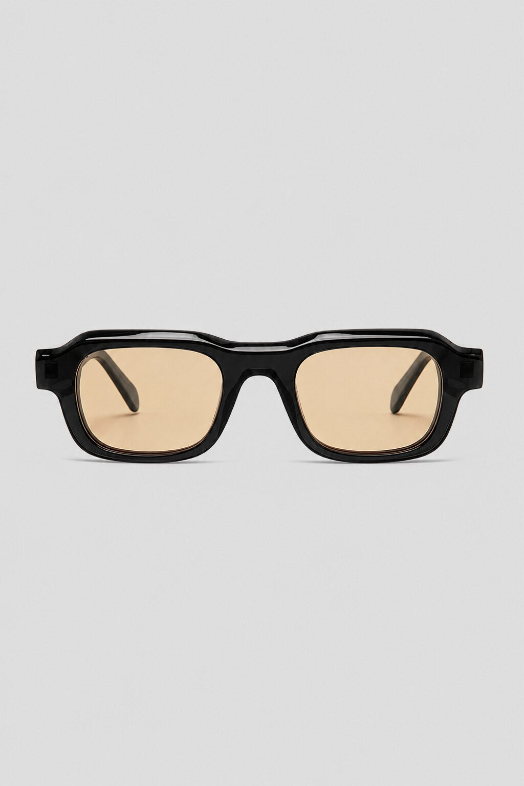Olivier Marel Annecy '19 black polarized square sunglasses, side profile, unisex fit