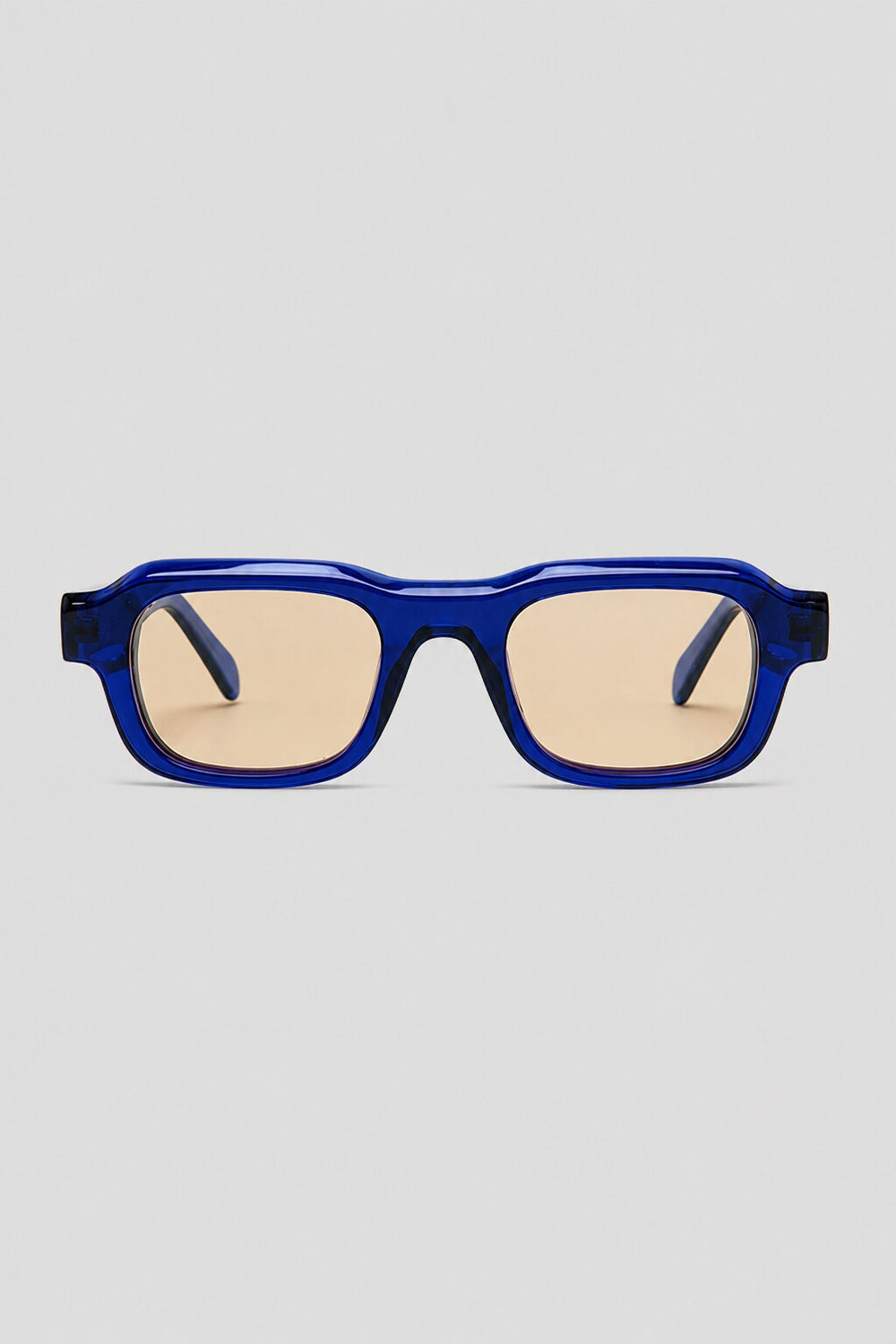 Olivier Marel Annecy '19 blue polarized square sunglasses, side profile, unisex fit