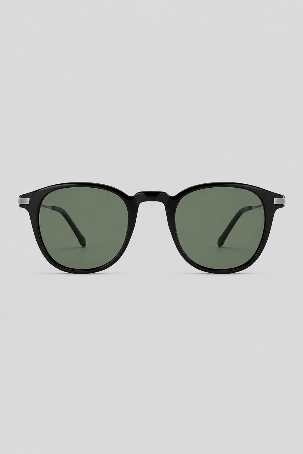 Olivier Marel Arosa '16 black round sunglasses in acetate, front view