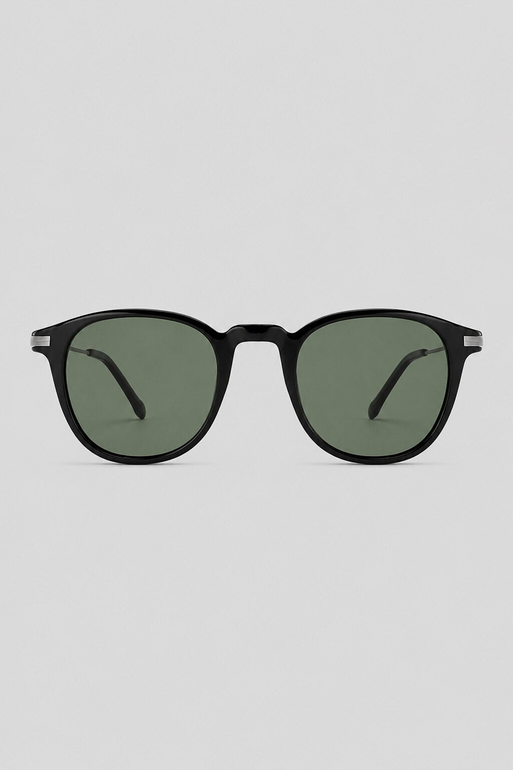 Olivier Marel Arosa '16 black round sunglasses in acetate, front view