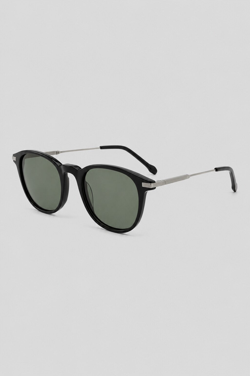 Olivier Marel Arosa '16 black round sunglasses, side profile, unisex fit