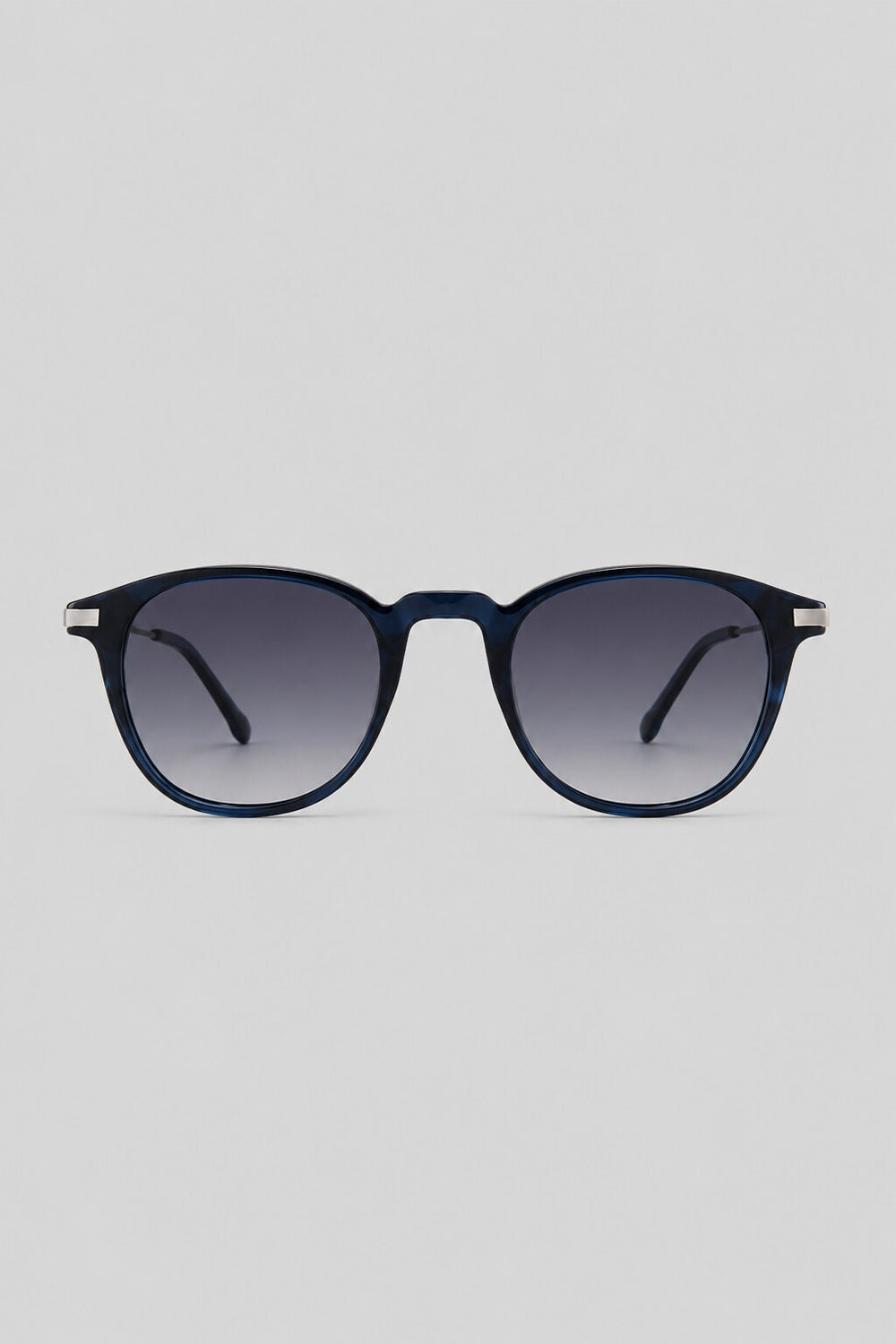 Olivier Marel Arosa '16 blue round sunglasses in acetate, front view