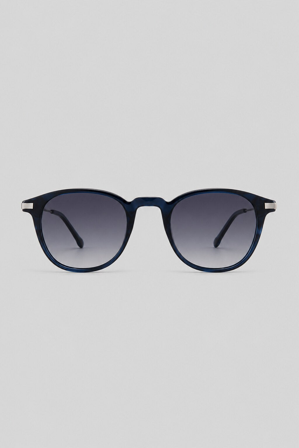 Olivier Marel Arosa '16 blue round sunglasses in acetate, front view