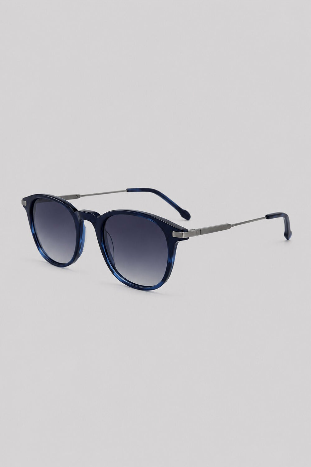 Olivier Marel Arosa '16 blue round sunglasses, side profile, unisex fit