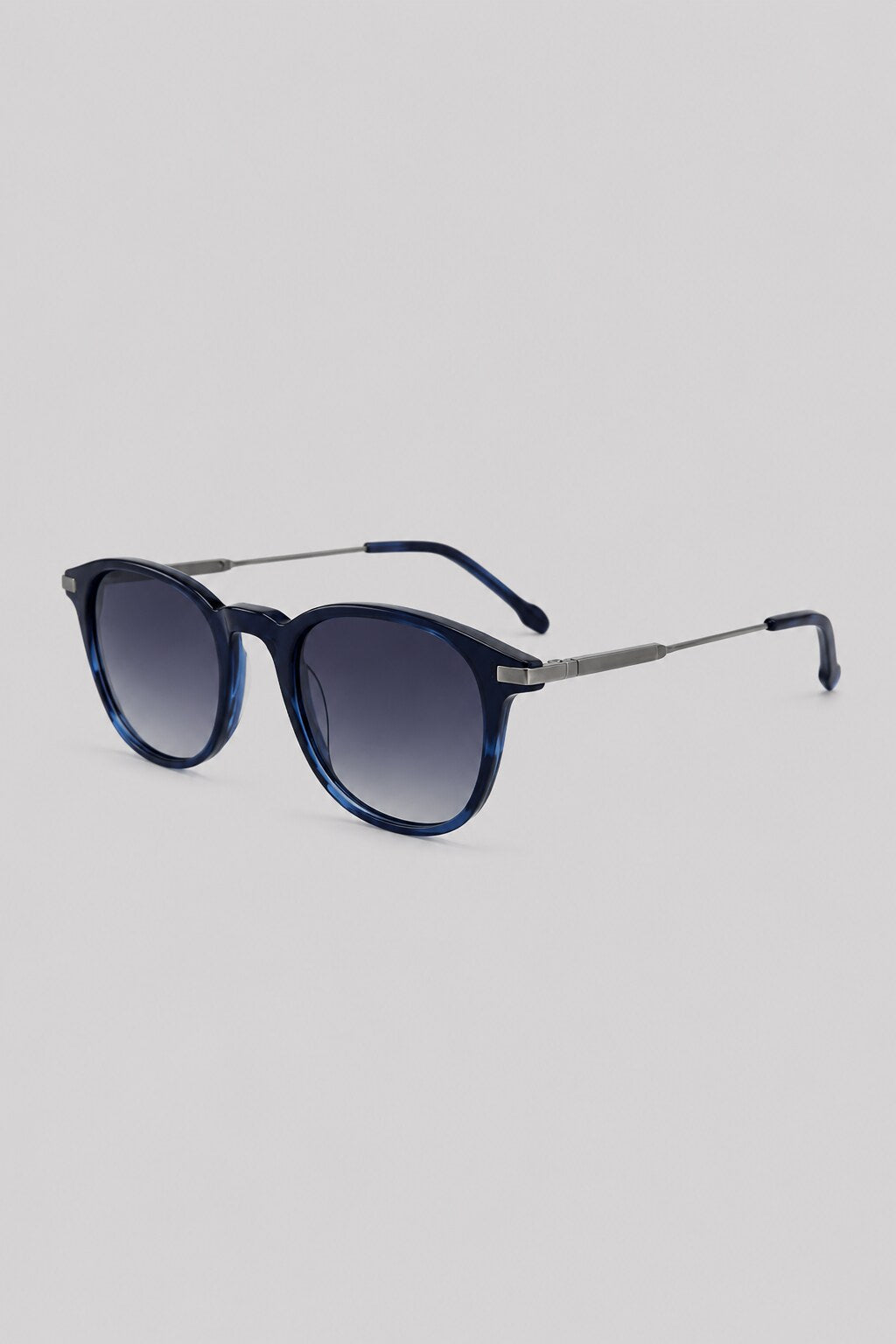 Olivier Marel Arosa '16 blue round sunglasses, side profile, unisex fit