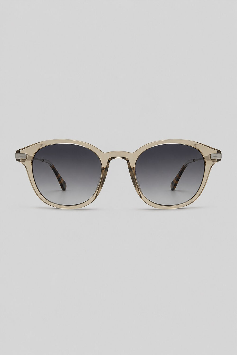 Olivier Marel Arosa '16 clear brown round sunglasses, side profile, unisex fit
