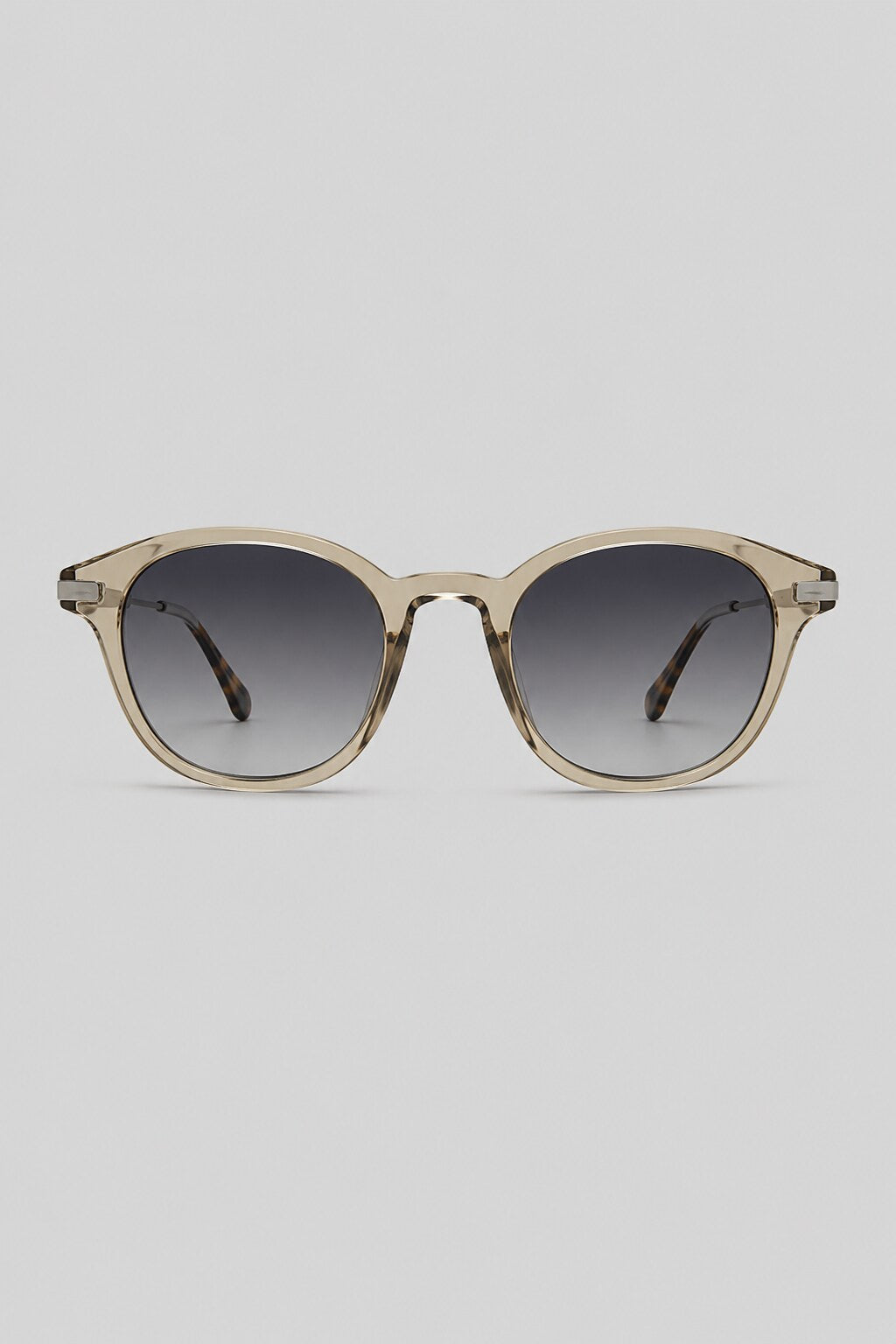 Olivier Marel Arosa '16 clear brown round sunglasses, side profile, unisex fit