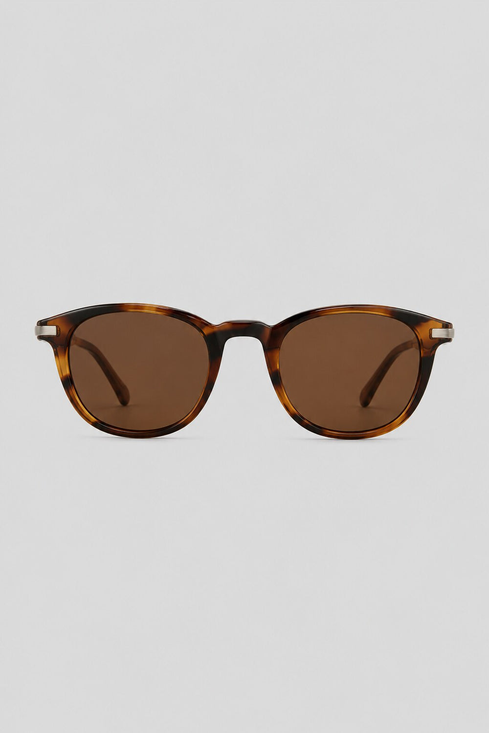 Olivier Marel Arosa '16 tortoiseshell round sunglasses in acetate, front view