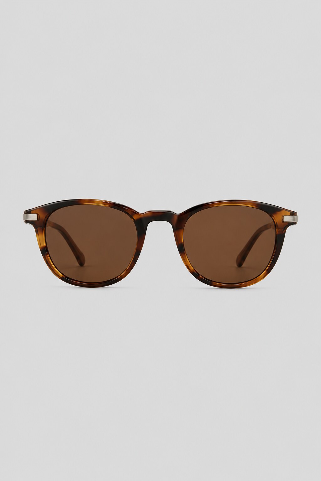 Olivier Marel Arosa '16 tortoiseshell round sunglasses in acetate, front view