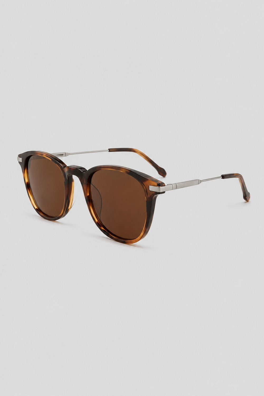 Olivier Marel Arosa '16 tortoiseshell round sunglasses, side profile, unisex fit
