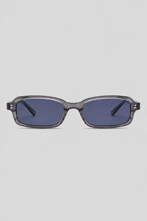 Olivier Marel Ascona '44 gray polarized rectangle sunglasses in acetate, front view