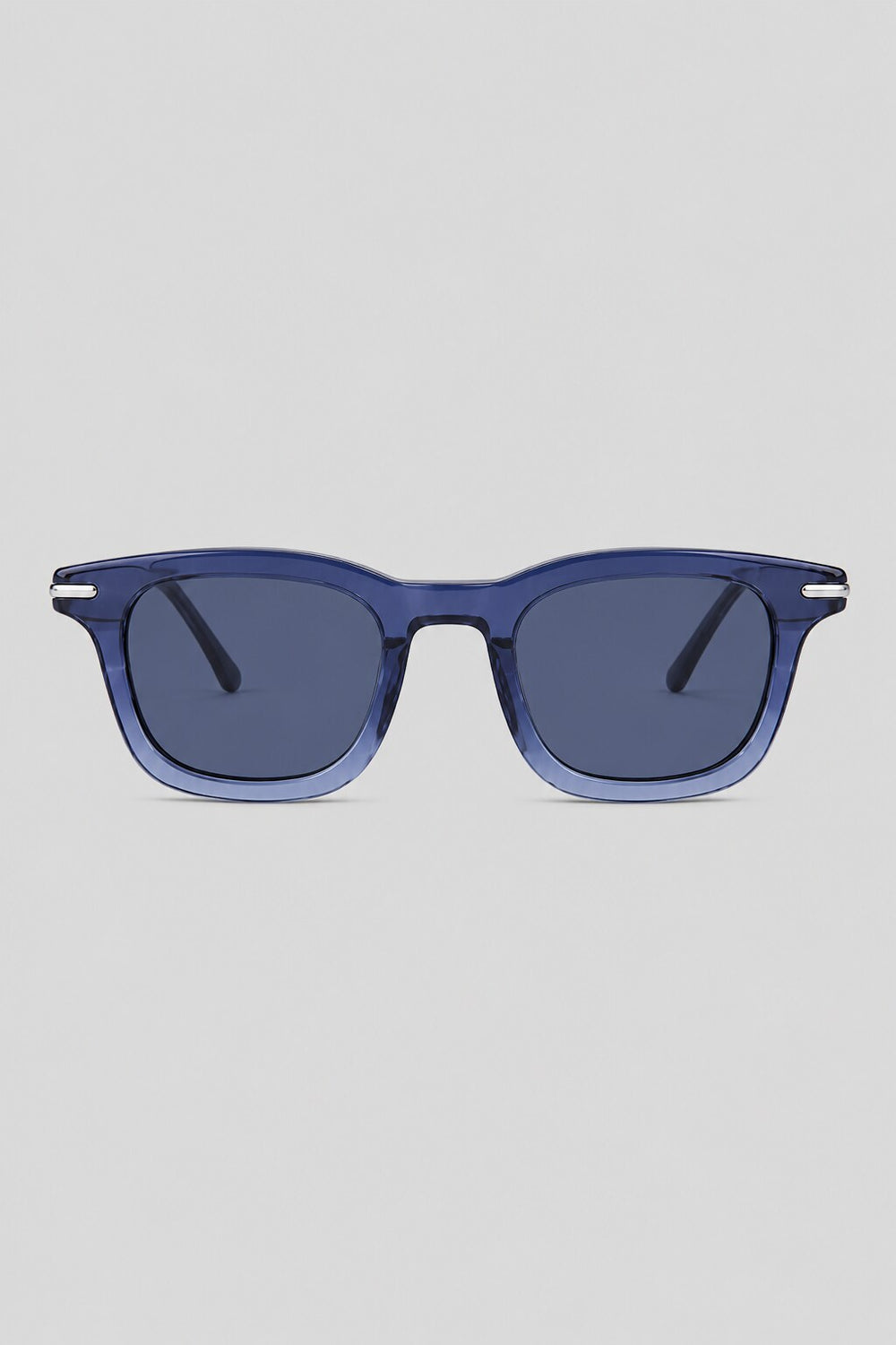 Olivier Marel Bellagio '18 black polarized square sunglasses in acetate, front view