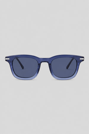 Olivier Marel Bellagio '18 black polarized square sunglasses in acetate, front view