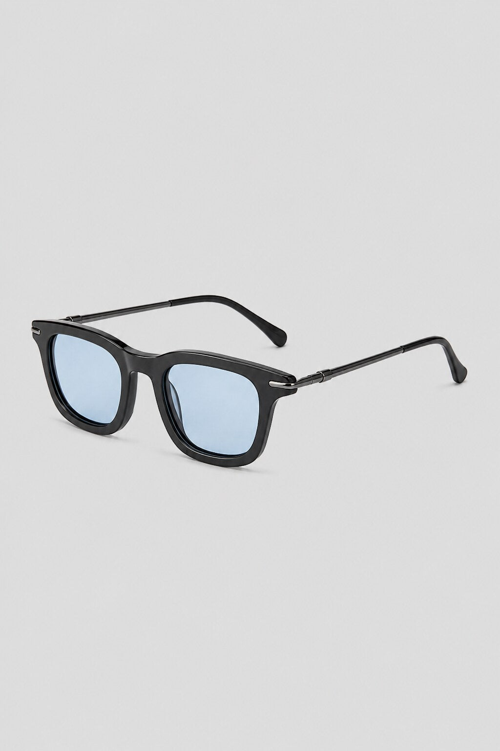 Olivier Marel Bellagio '18 black polarized square sunglasses, side profile, unisex fit