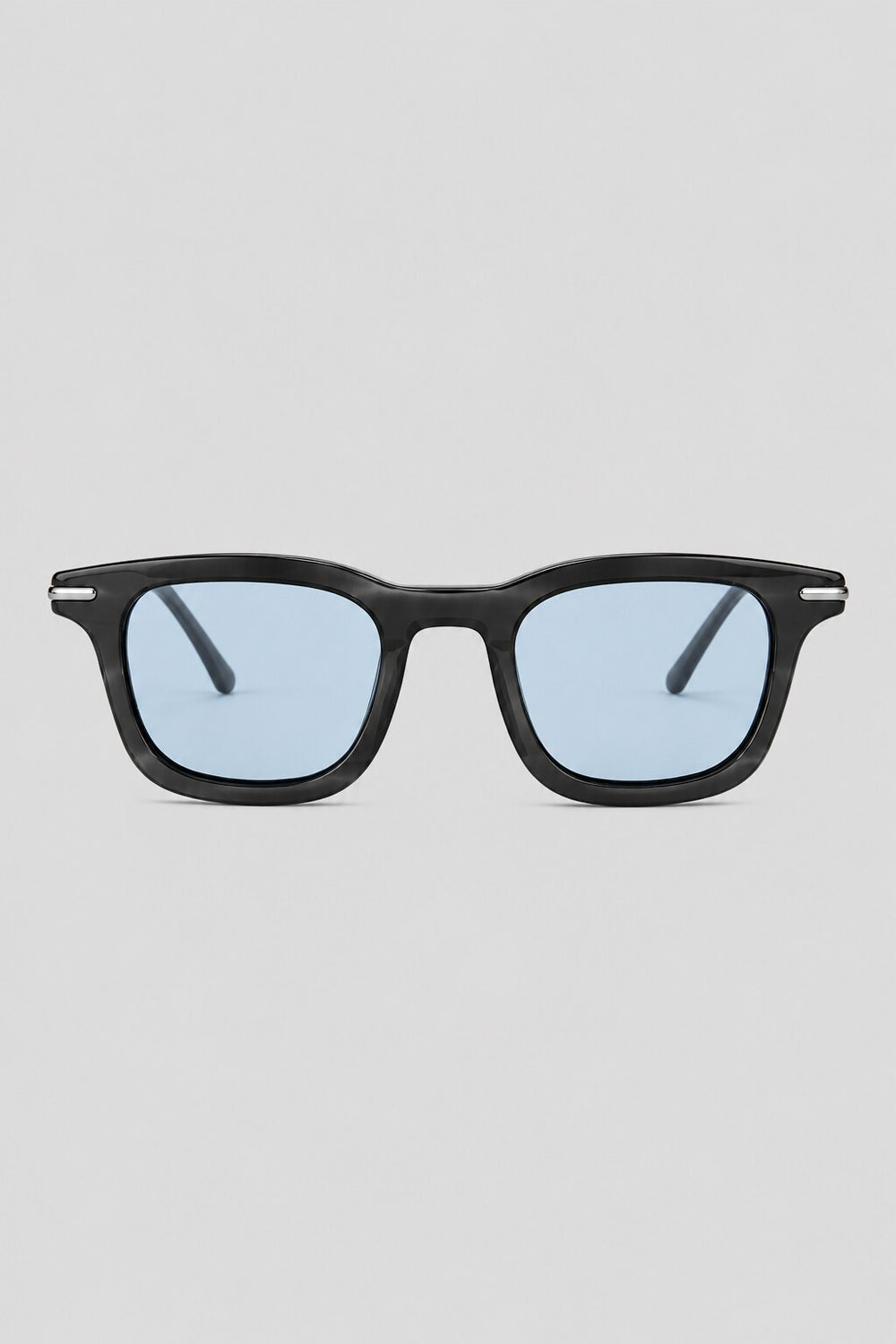 Olivier Marel Bellagio '18 blue polarized square sunglasses in acetate, front view