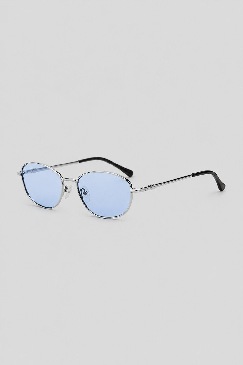 Olivier Marel Biarritz '94 polarized oval sunglasses in silver, detail view