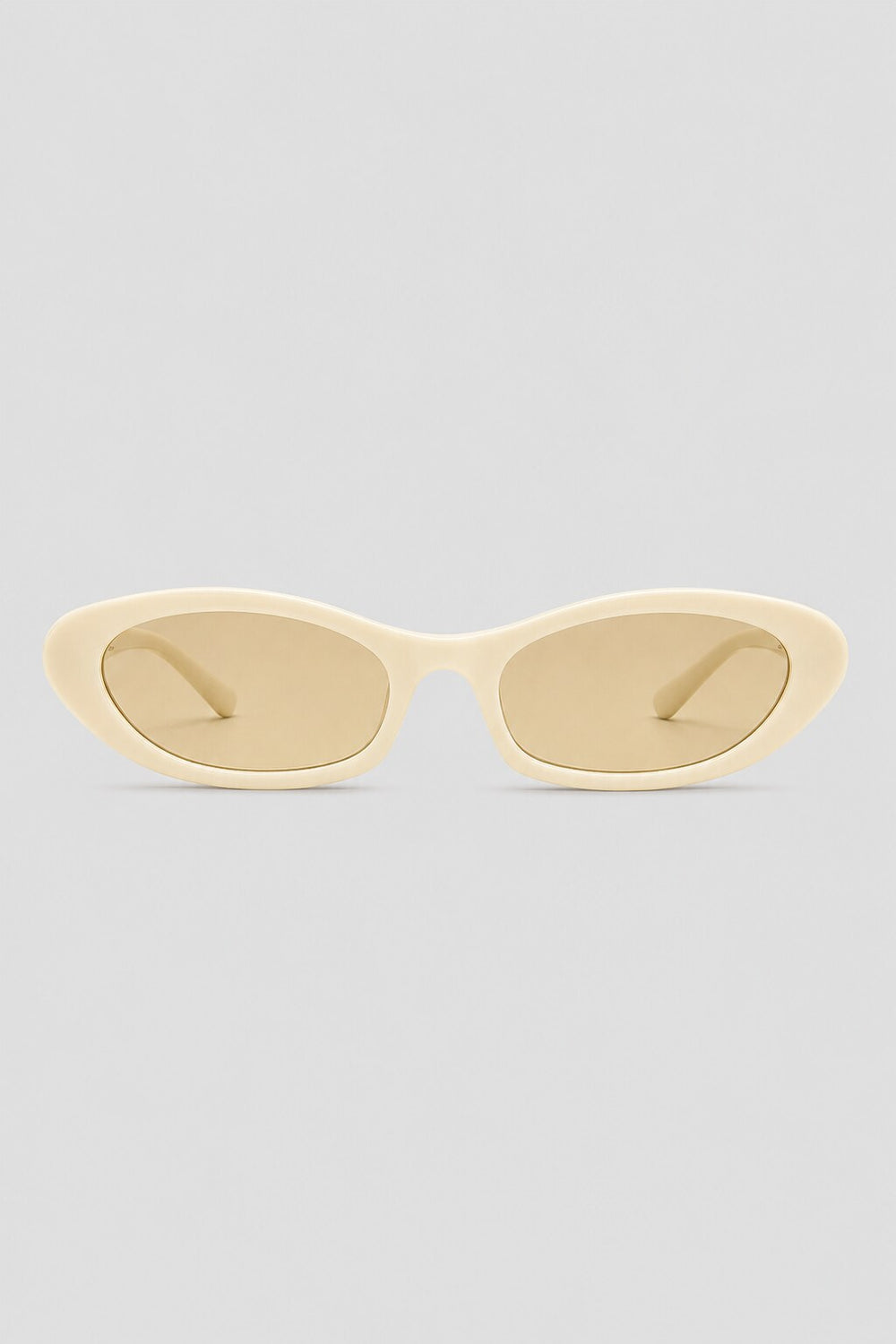 Olivier Marel Bregenz '86 cream polarized oval sunglasses in acetate, front view