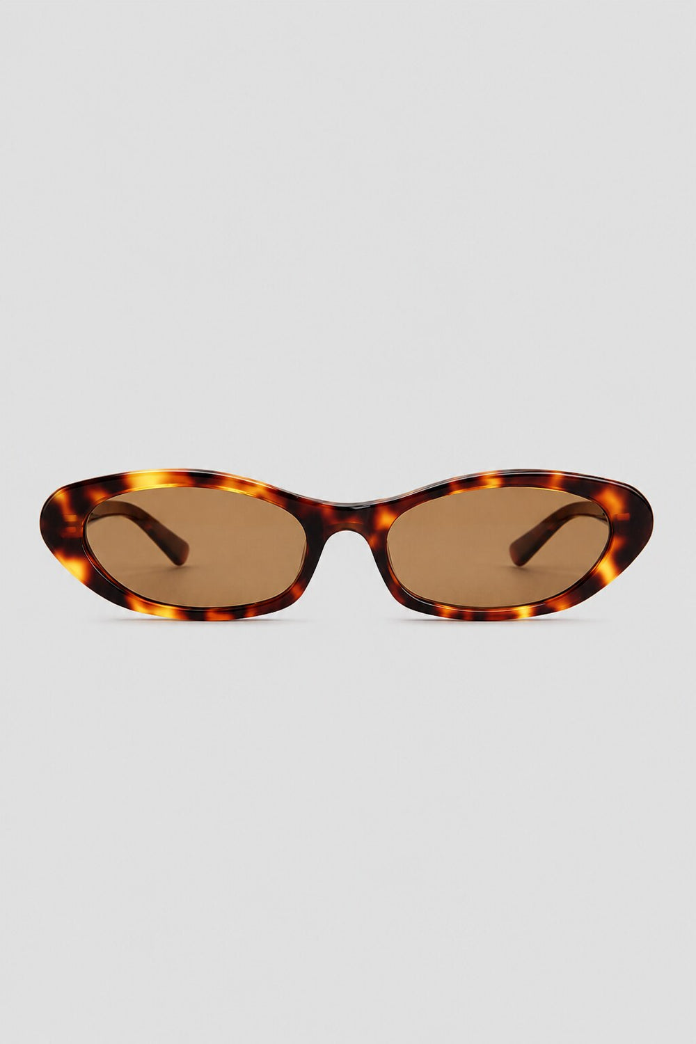Olivier Marel Bregenz '86 tortoiseshell polarized oval sunglasses in acetate, front view