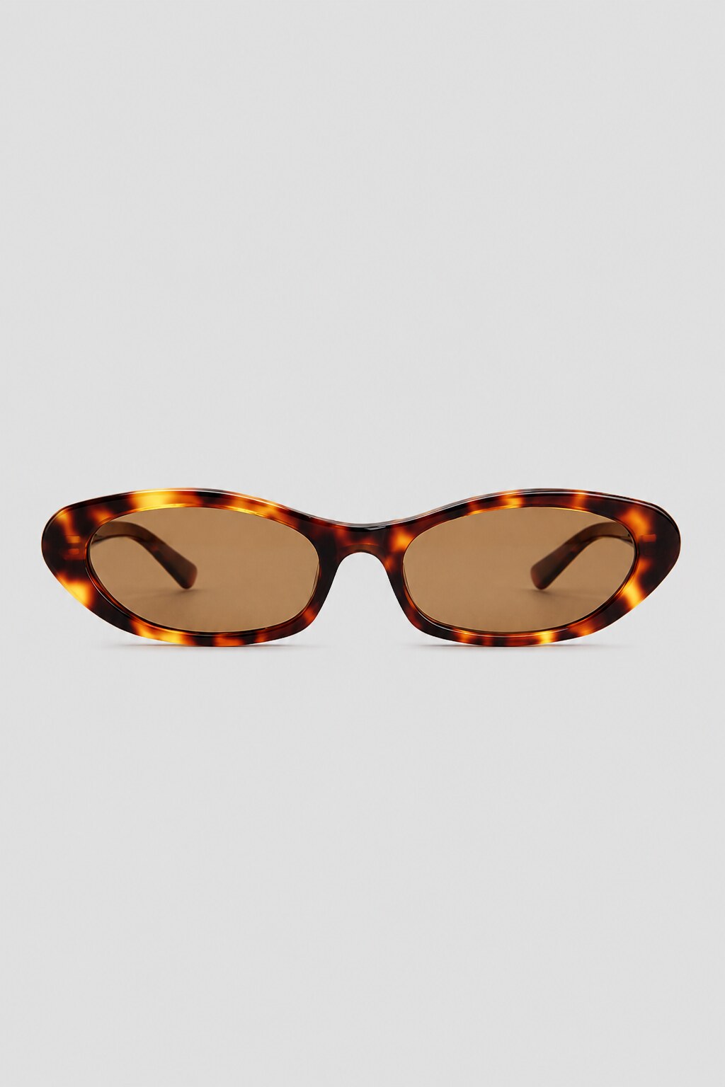 Olivier Marel Bregenz '86 tortoiseshell polarized oval sunglasses in acetate, front view