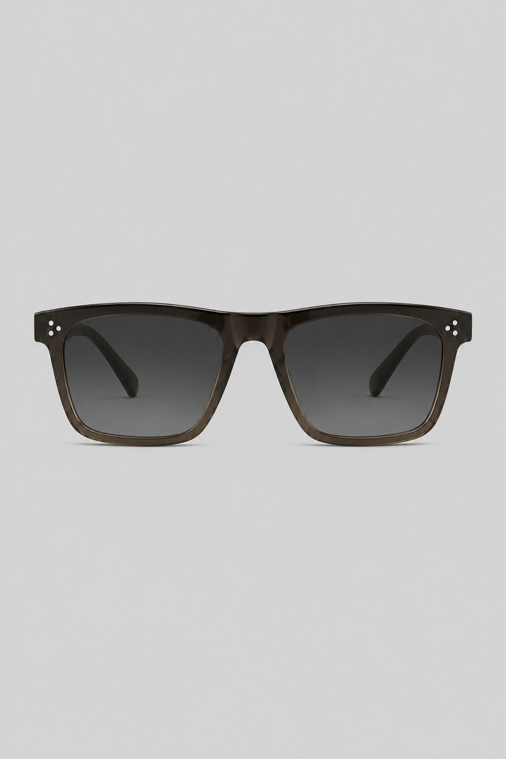 Olivier Marel Brienz '49 black square sunglasses in acetate, front view