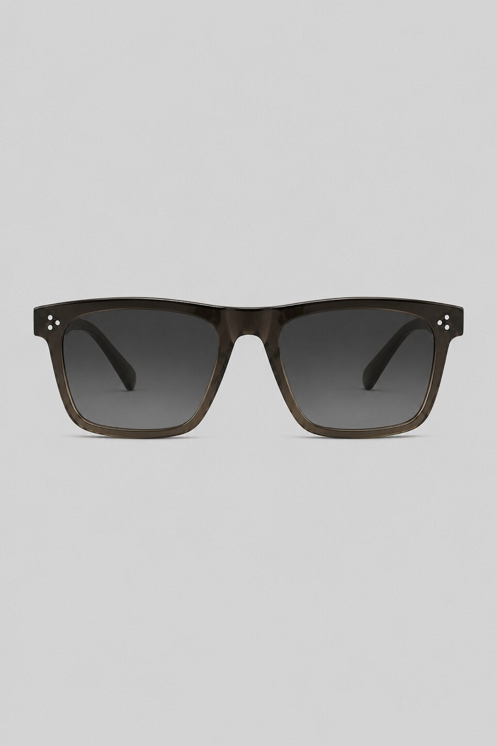 Olivier Marel Brienz '49 black square sunglasses in acetate, front view