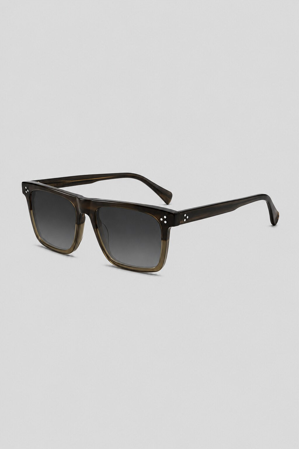 Olivier Marel Brienz '49 black square sunglasses, side profile, men's fit