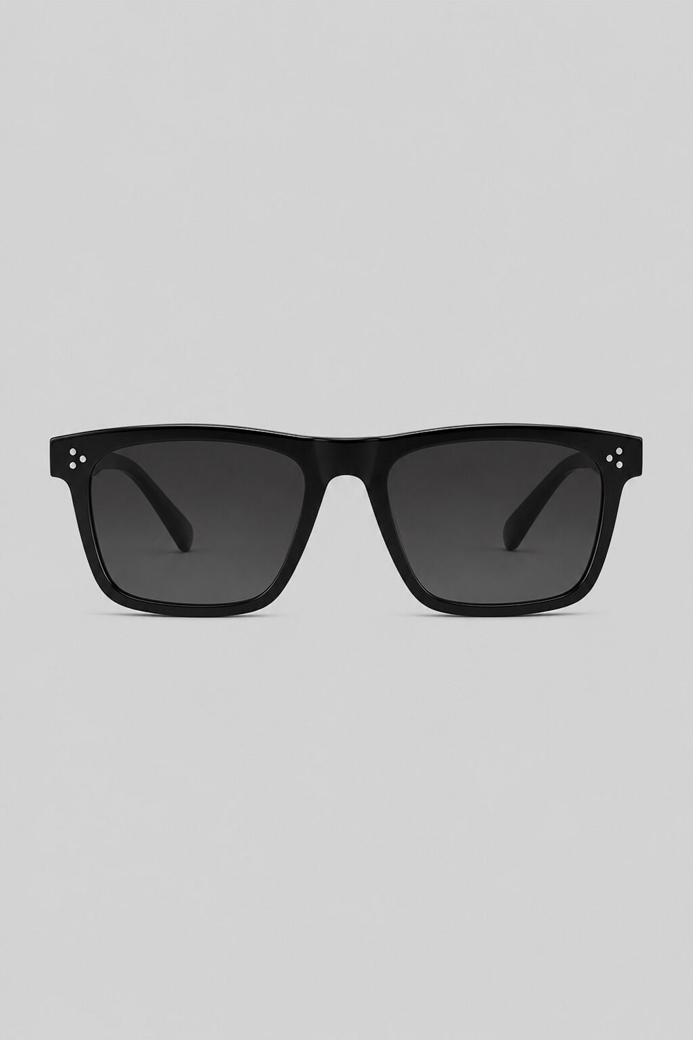 Olivier Marel Brienz '49 in black acetate square frame, three-quarter view