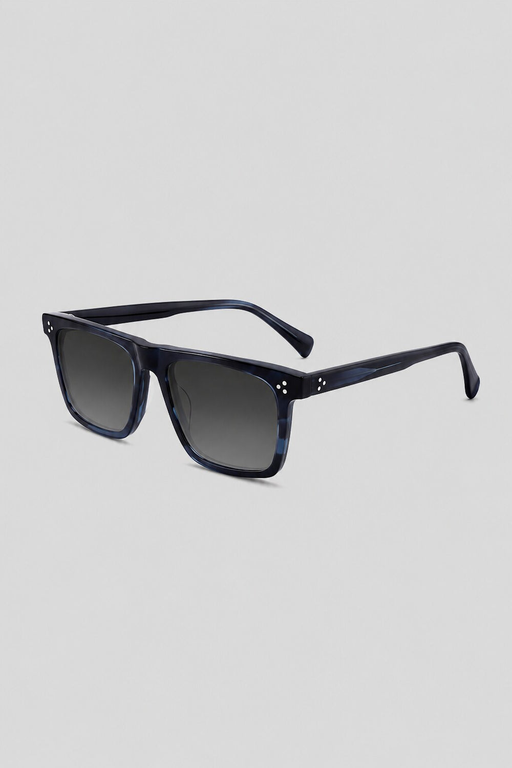 Olivier Marel Brienz '49 blue square sunglasses, side profile, men's fit