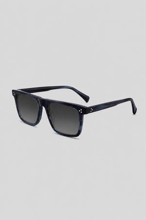 Olivier Marel Brienz '49 blue square sunglasses, side profile, men's fit