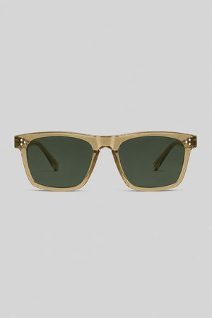 Olivier Marel Brienz '49 light brown square sunglasses in acetate, front view
