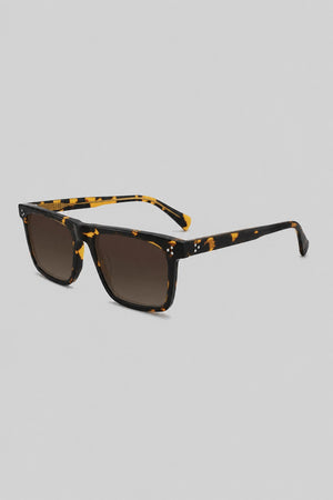 Olivier Marel Brienz '49 tortoiseshell square sunglasses in acetate, front view