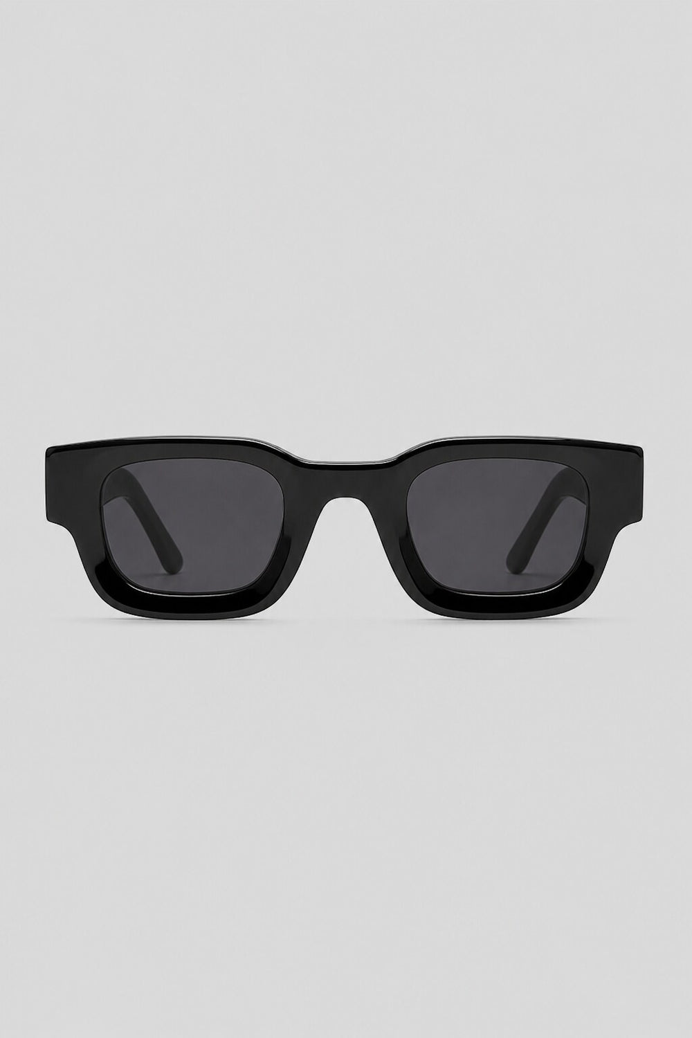 Olivier Marel Cadaques '06 black square sunglasses in acetate, front view