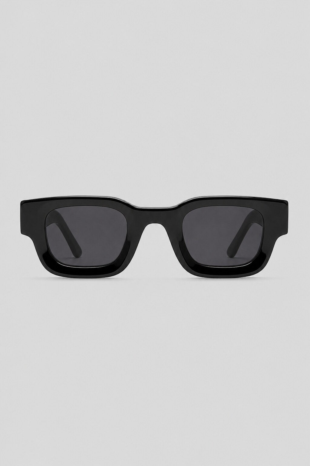 Olivier Marel Cadaques '06 black square sunglasses in acetate, front view