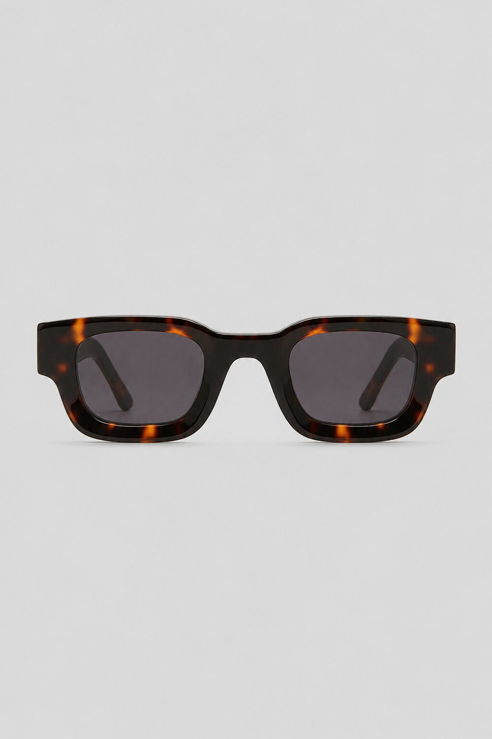 Olivier Marel Cadaques '06 tortoiseshell square sunglasses in acetate, front view