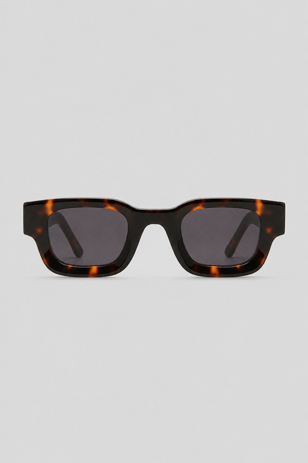 Olivier Marel Cadaques '06 tortoiseshell square sunglasses in acetate, front view