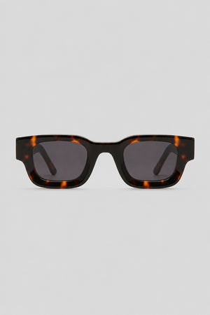 Olivier Marel Cadaques '06 tortoiseshell square sunglasses in acetate, front view