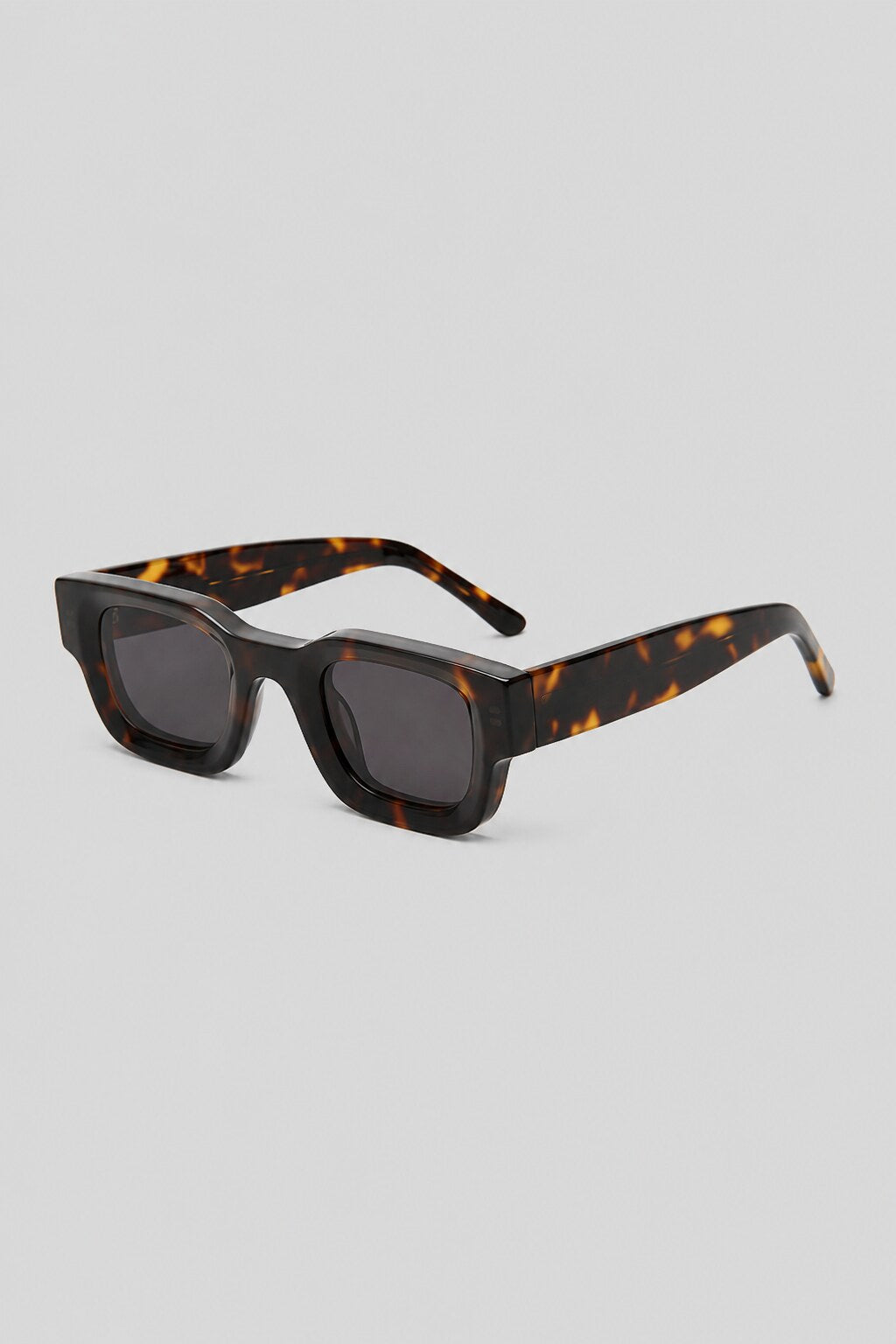 Olivier Marel Cadaques '06 tortoiseshell square sunglasses, side profile, men's fit