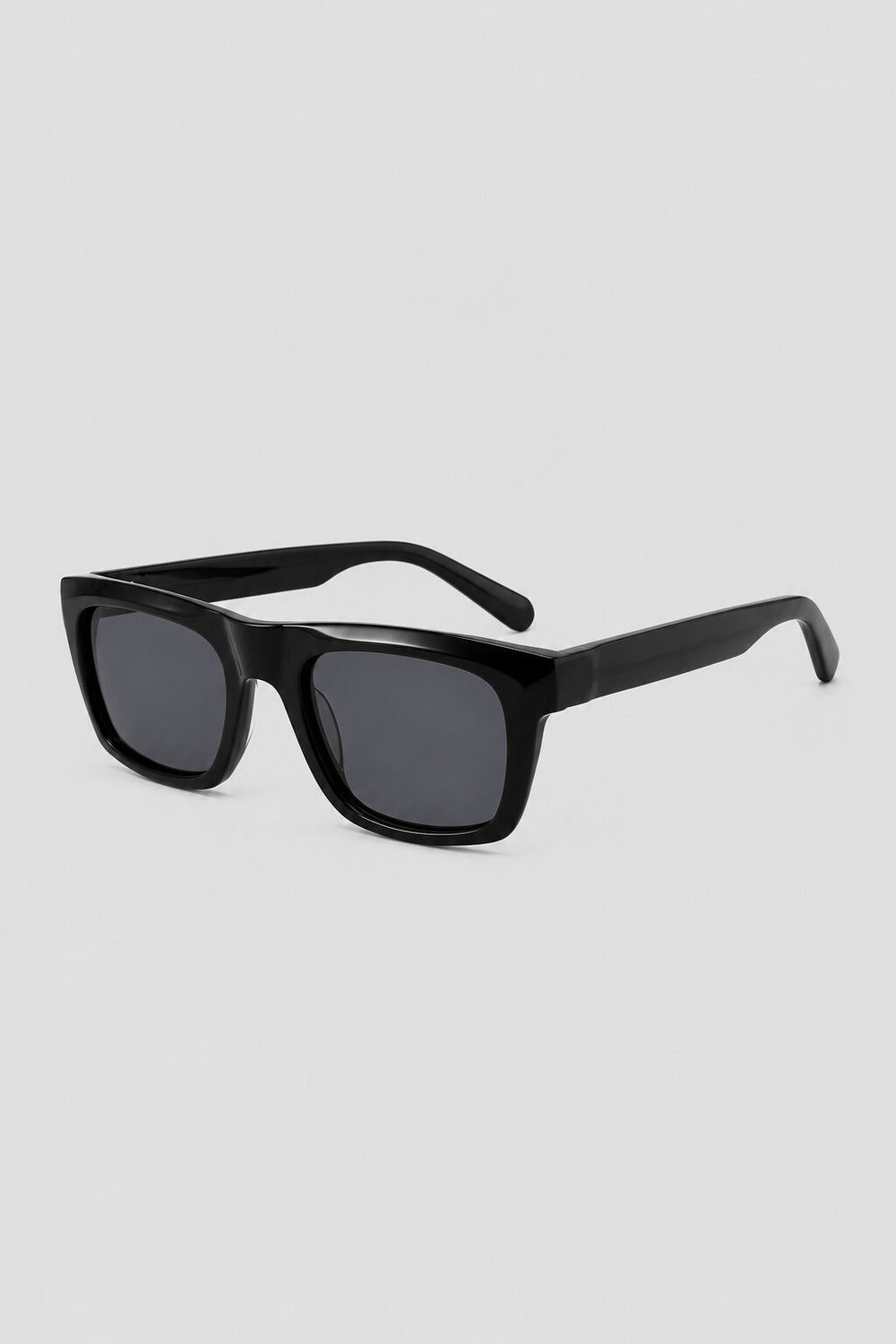 Olivier Marel Cannes '12 black square sunglasses in acetate, front view