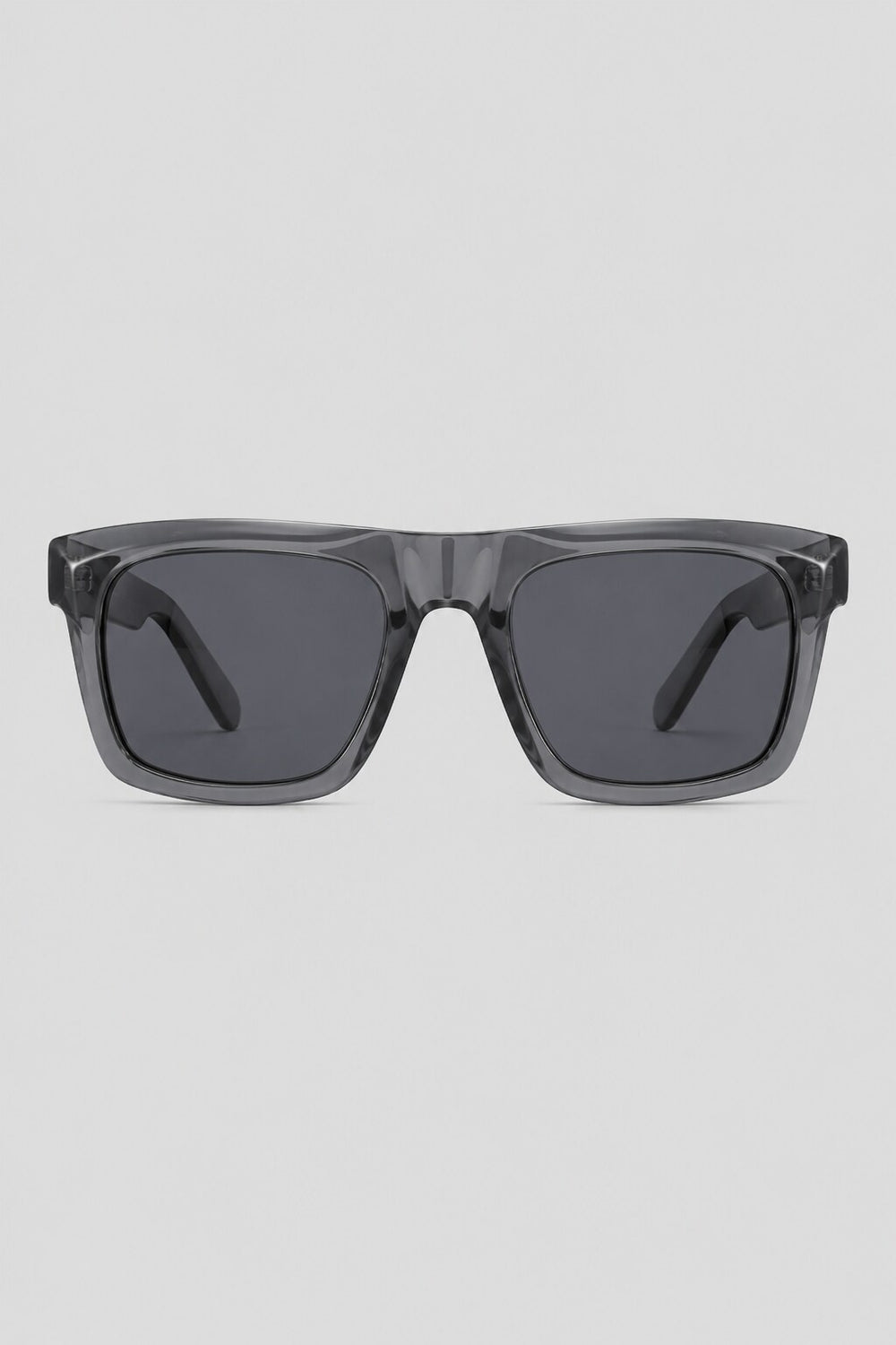 Olivier Marel Cannes '12 gray square sunglasses in acetate, front view