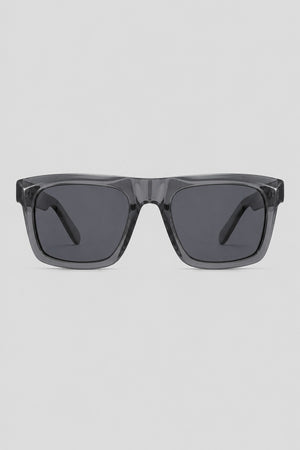 Olivier Marel Cannes '12 gray square sunglasses in acetate, front view
