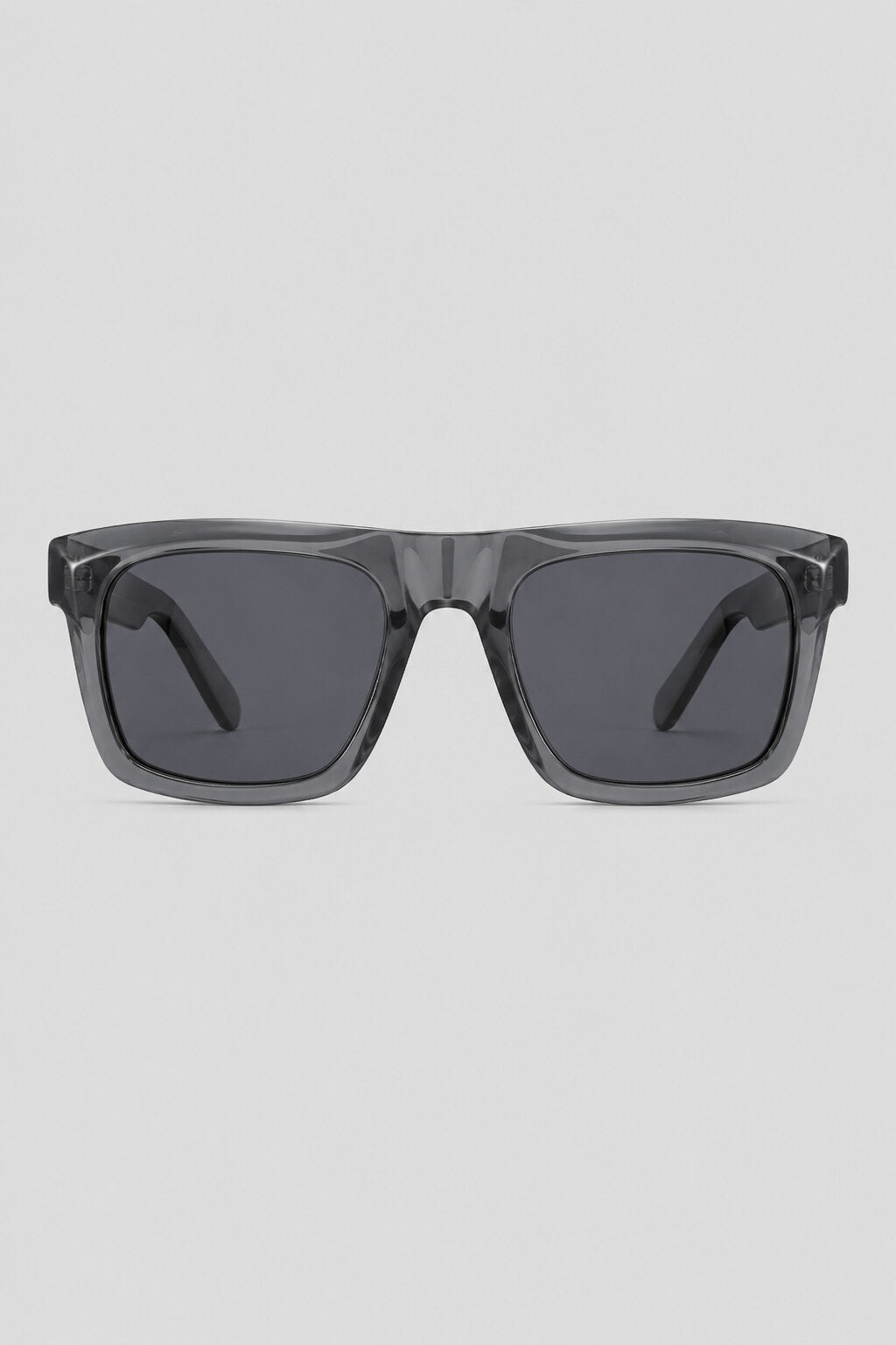 Olivier Marel Cannes '12 gray square sunglasses in acetate, front view