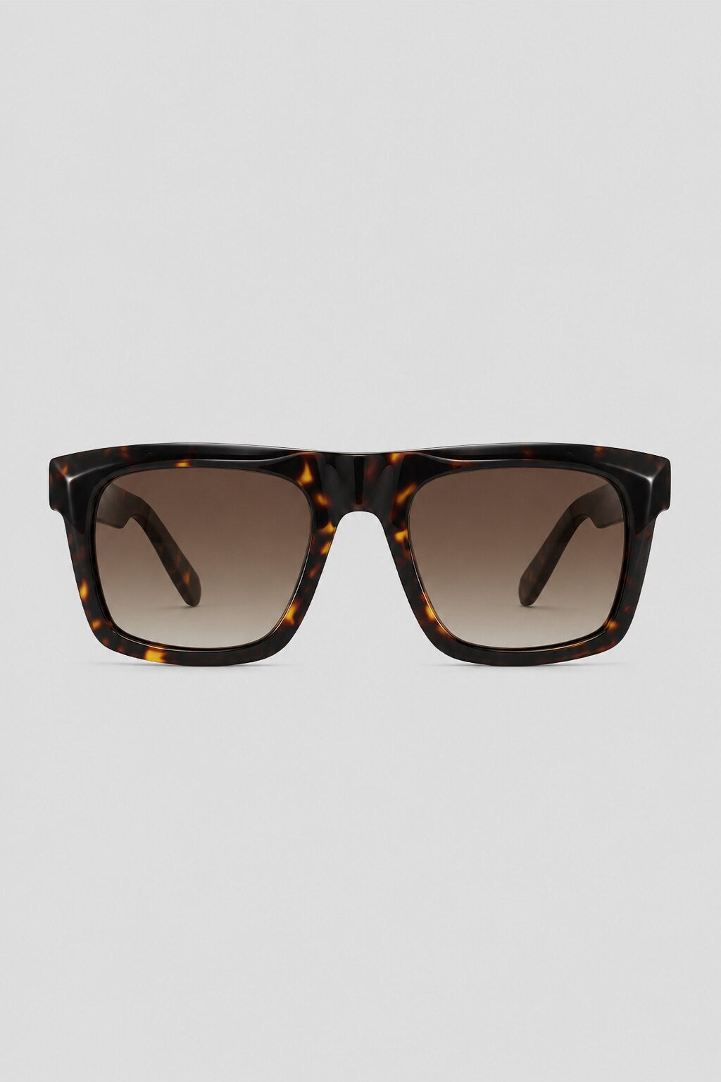 Olivier Marel Cannes '12 tortoiseshell square sunglasses in acetate, front view
