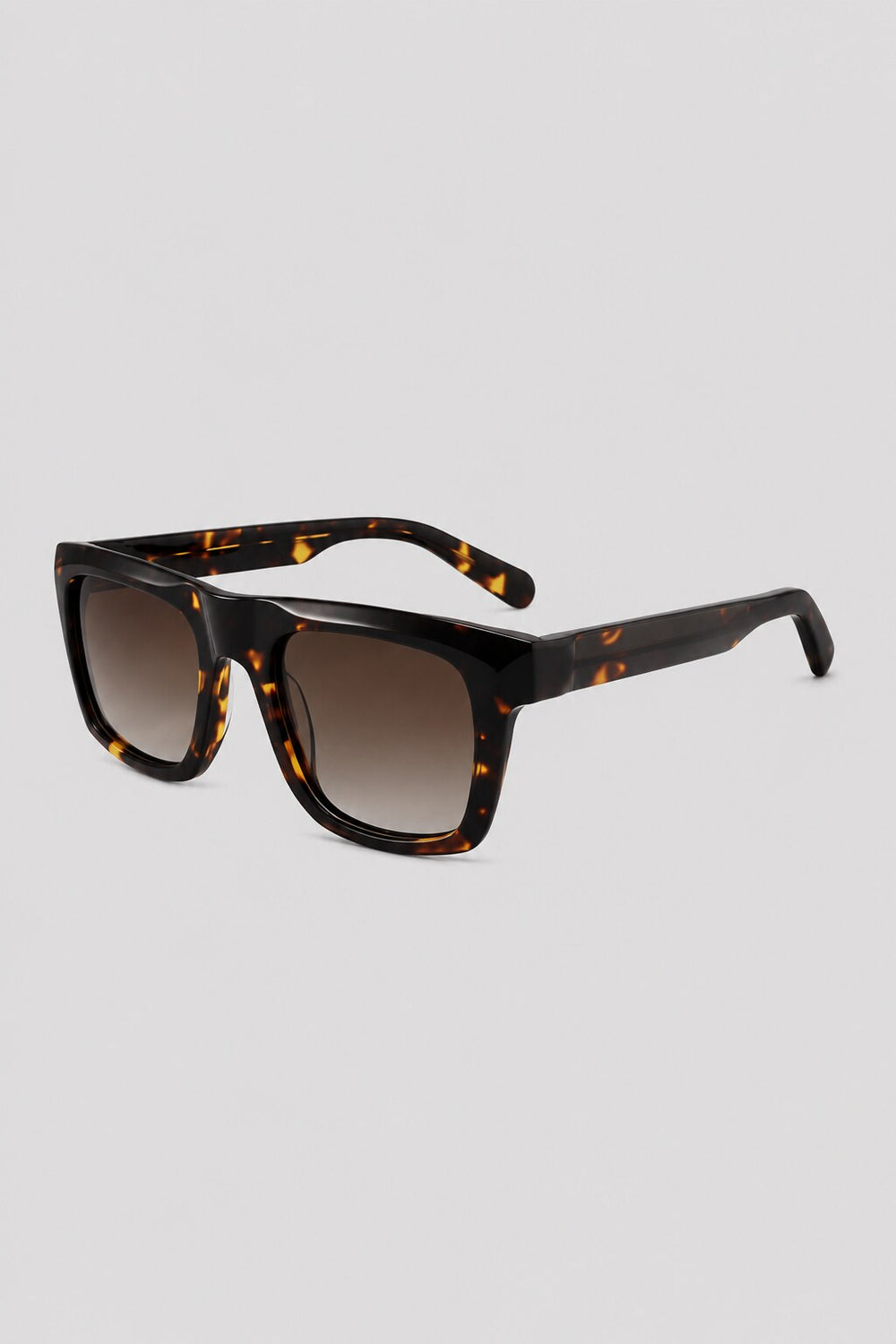 Olivier Marel Cannes '12 tortoiseshell square sunglasses, side profile, men's fit