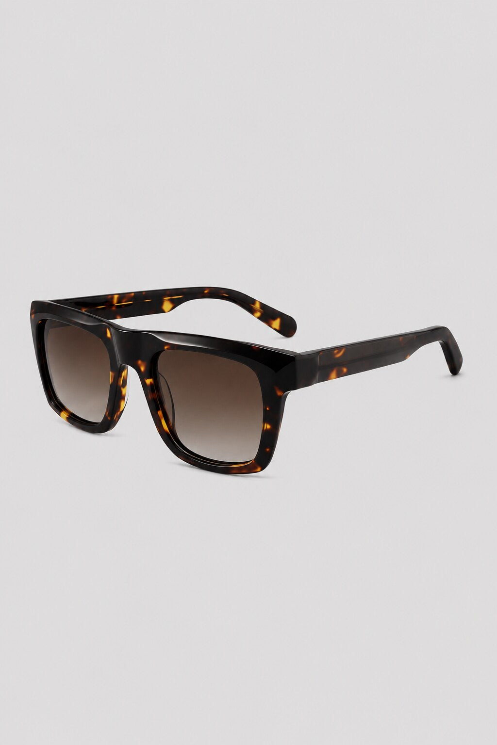 Olivier Marel Cannes '12 tortoiseshell square sunglasses, side profile, men's fit