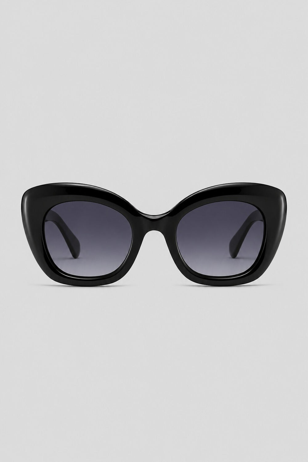 Olivier Marel Capri '90 black cat-eye sunglasses in acetate, front view