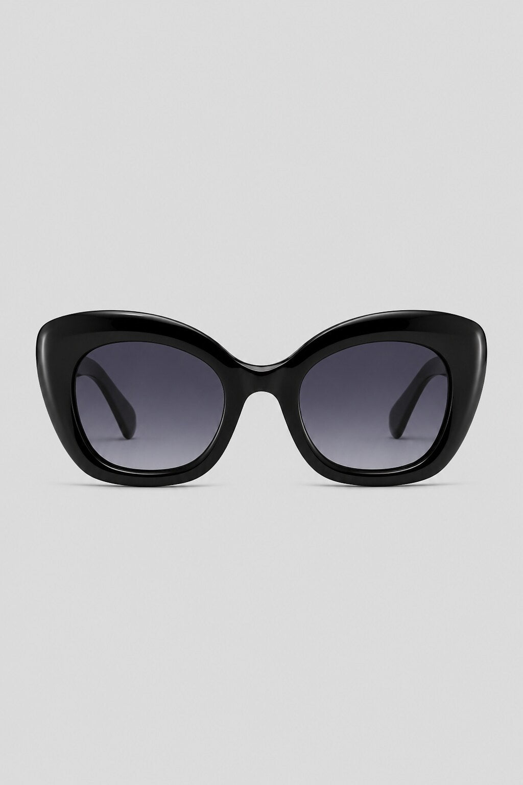 Olivier Marel Capri '90 black cat-eye sunglasses in acetate, front view