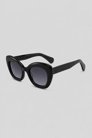 Olivier Marel Capri '90 black cat-eye sunglasses, side profile, women's fit
