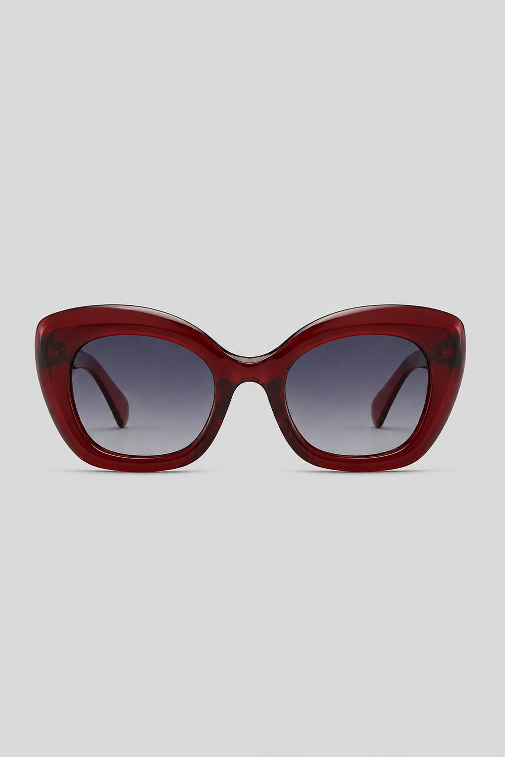 Olivier Marel Capri '90 red cat-eye sunglasses, side profile, women's fit