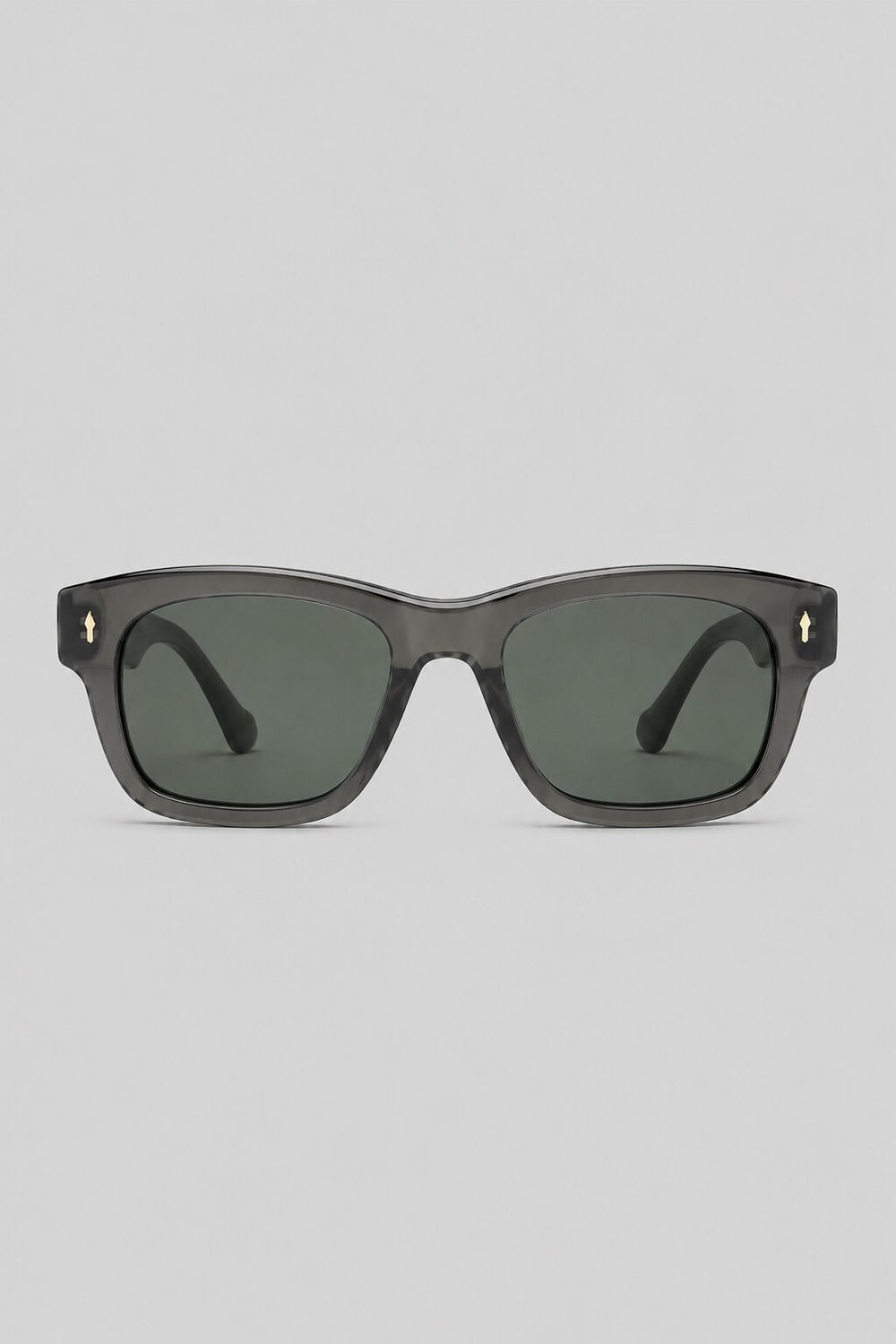 Olivier Marel Cascais '70 gray square sunglasses in acetate, front view
